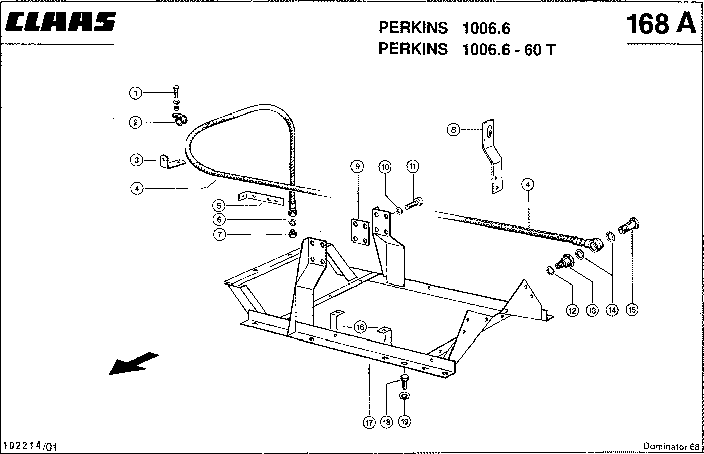 DOMINATOR - ПРИНАДЛЕЖНОСТИ ДВИГАТЕЛЯ, PERKINS 1006.6 / 60 T