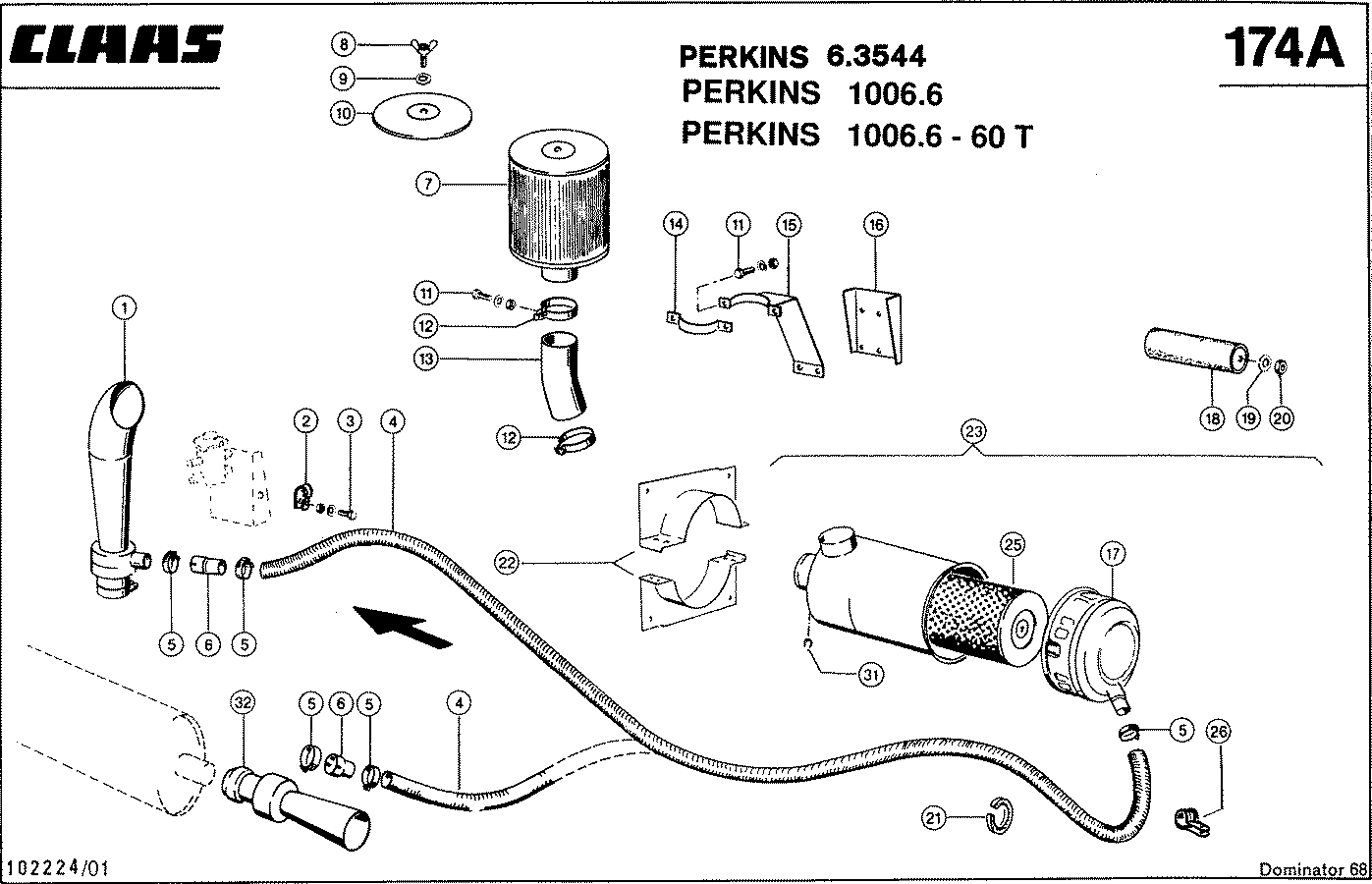 DOMINATOR - MOTORZUBEHOER,PERK.1006.6/ 60 T,U.6.3544