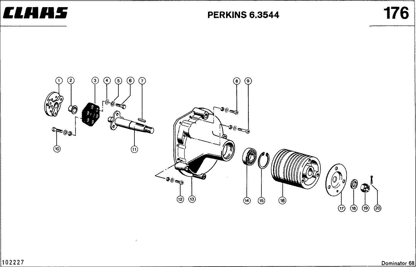 DOMINATOR - MOTORZUBEHOER, PERKINS 6.3544