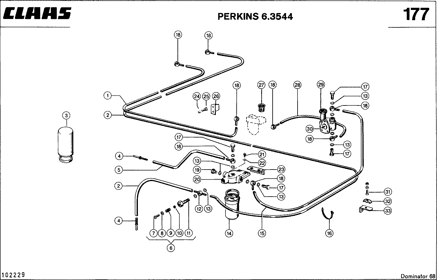 DOMINATOR - MOTORZUBEHOER, PERKINS 6.3544