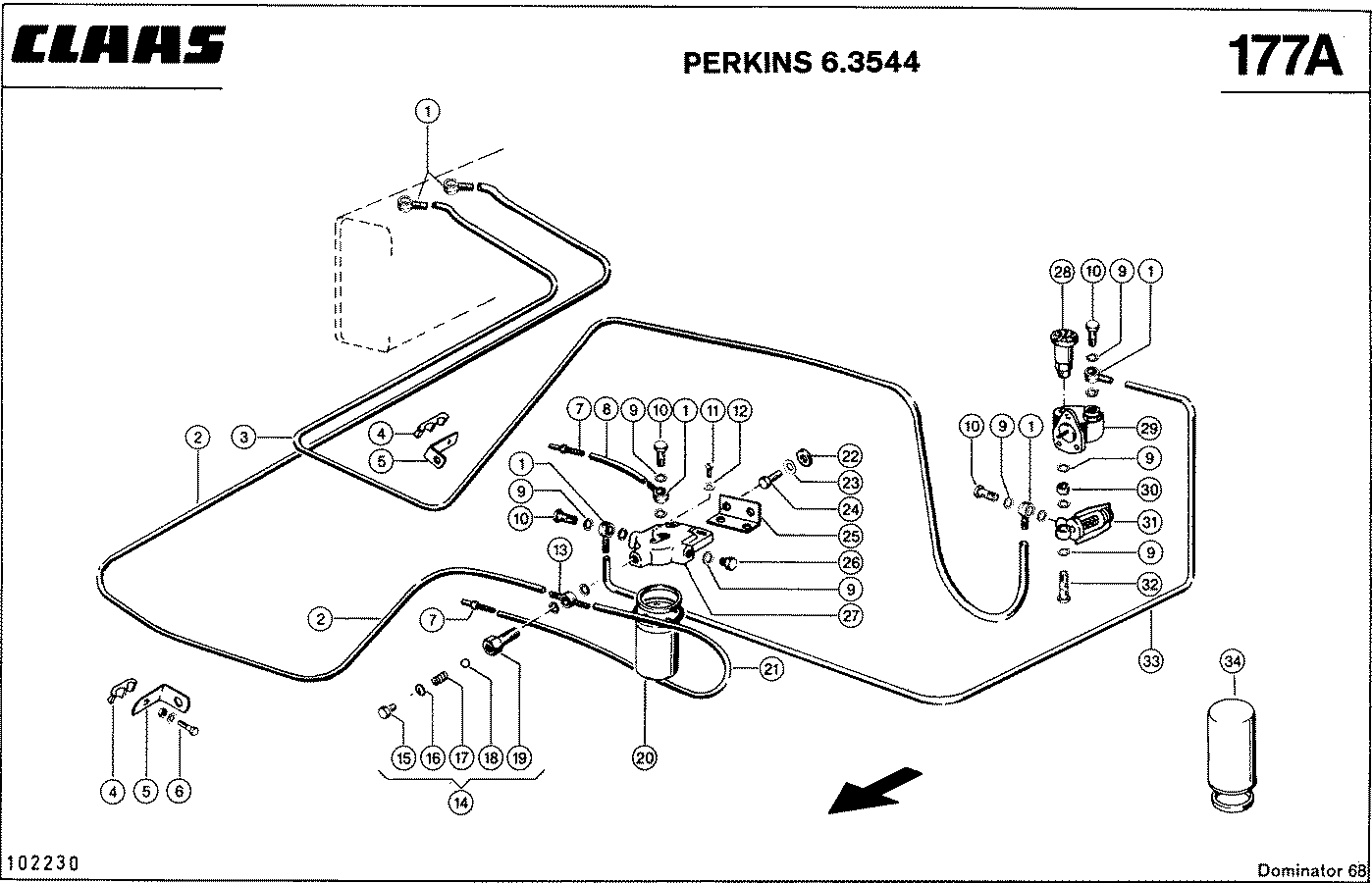 DOMINATOR - MOTORZUBEHOER, PERKINS 6.3544