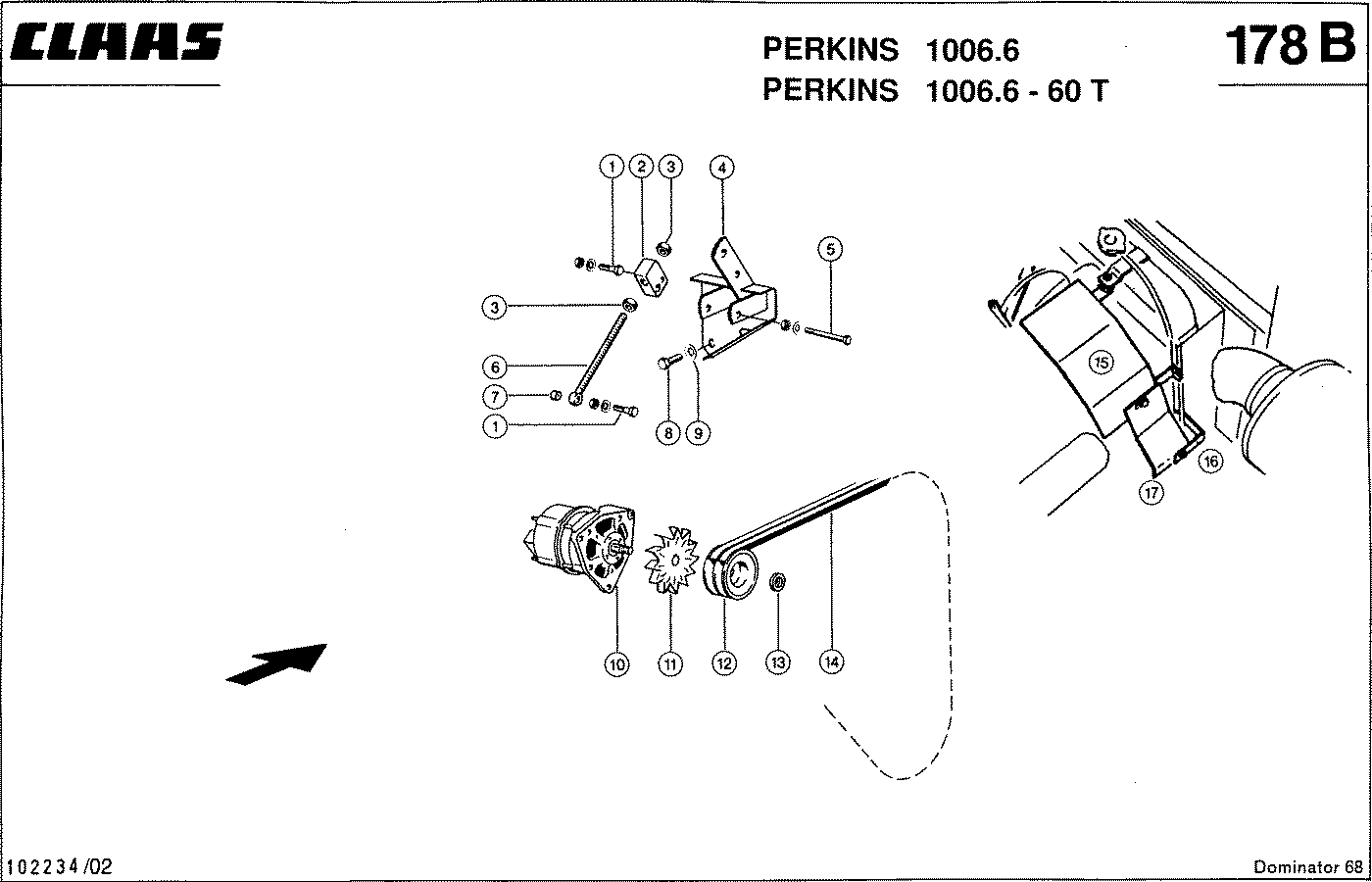 DOMINATOR - ПРИНАДЛЕЖНОСТИ ДВИГАТЕЛЯ, PERKINS 1006.6 / 60 T