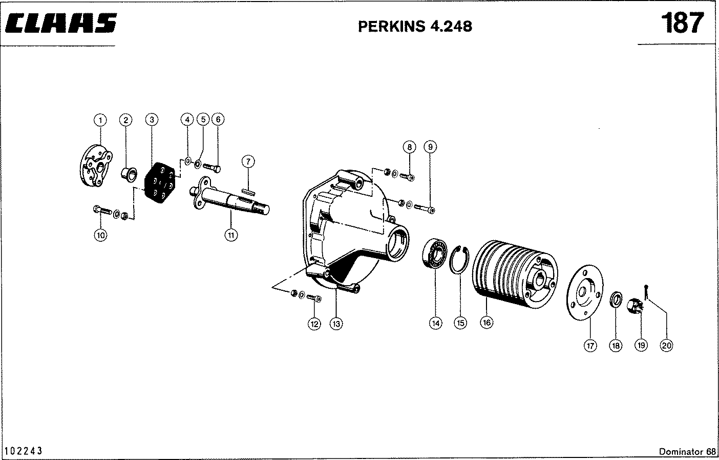 DOMINATOR - MOTORZUBEHOER, PERKINS 4.248