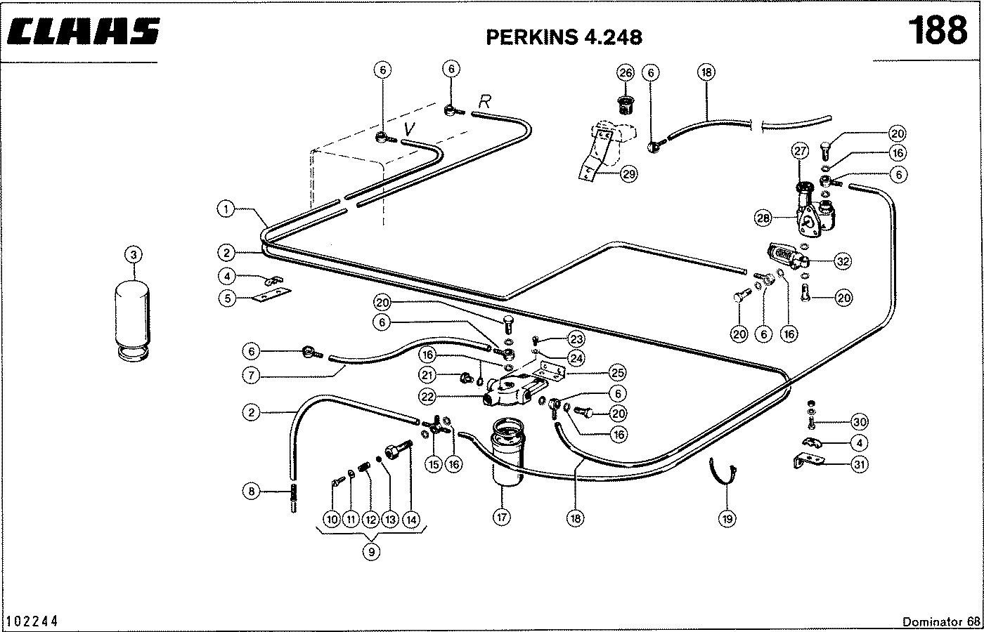 DOMINATOR - MOTORZUBEHOER, PERKINS 4.248