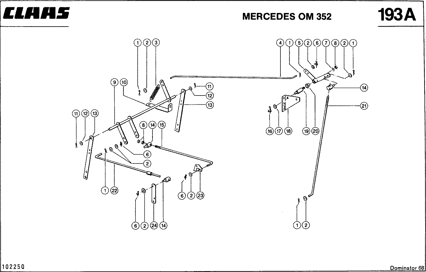 DOMINATOR - MOTORZUBEHEOR, MERCEDES OM 352