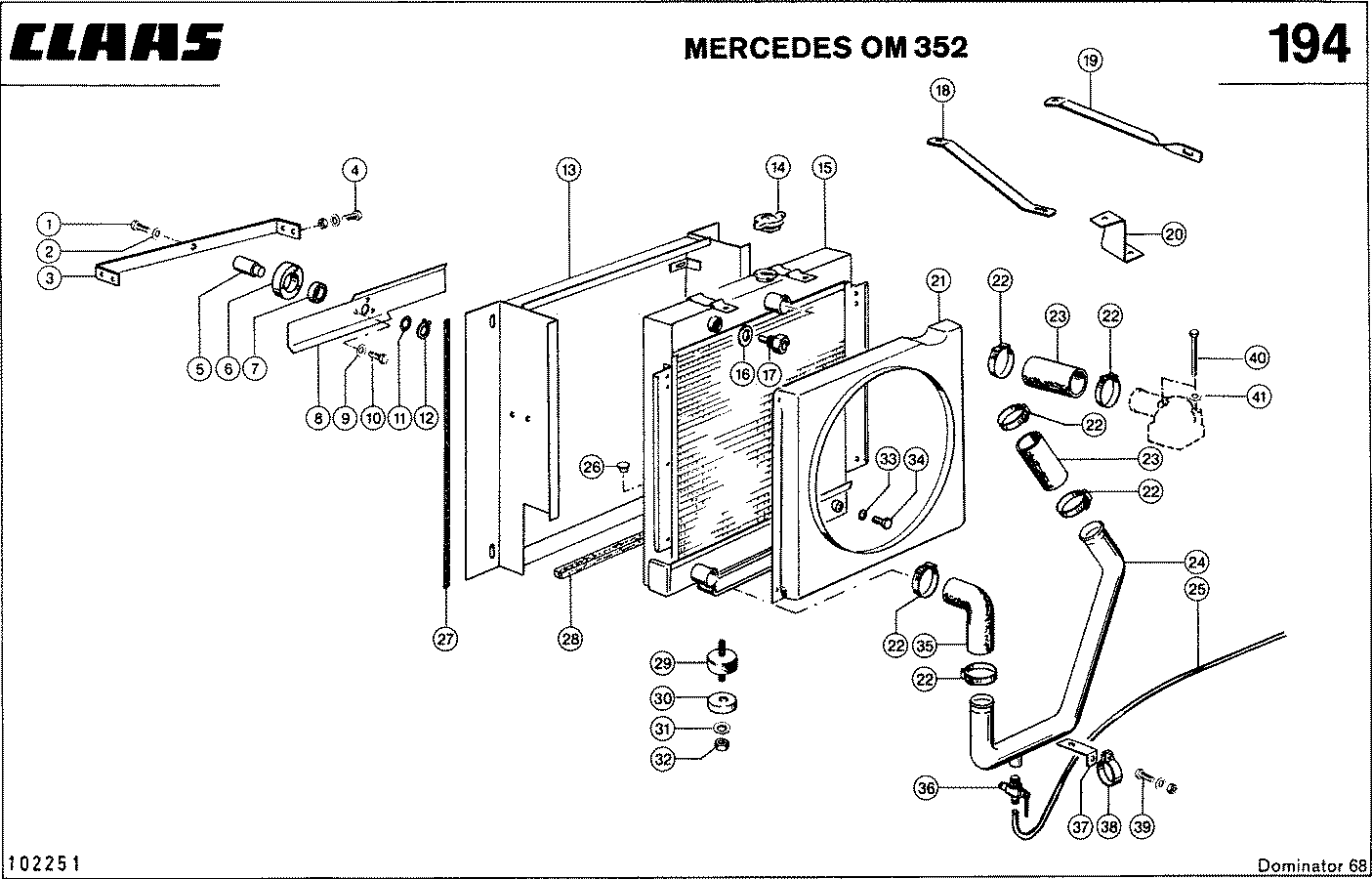 DOMINATOR - MOTORZUBEHOER, MERCEDES OM 352