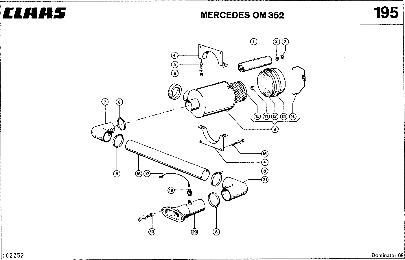 DOMINATOR - MOTORZUBEHOER, MERCEDES OM 352