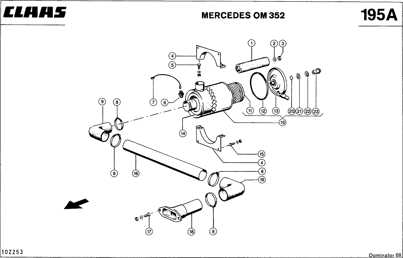 DOMINATOR - MOTORZUBEHOER, MERCEDES OM 352