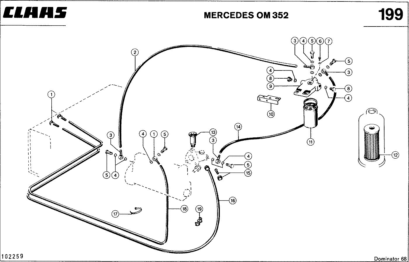 DOMINATOR - MOTORZUBEHOER, MERCEDES OM 352