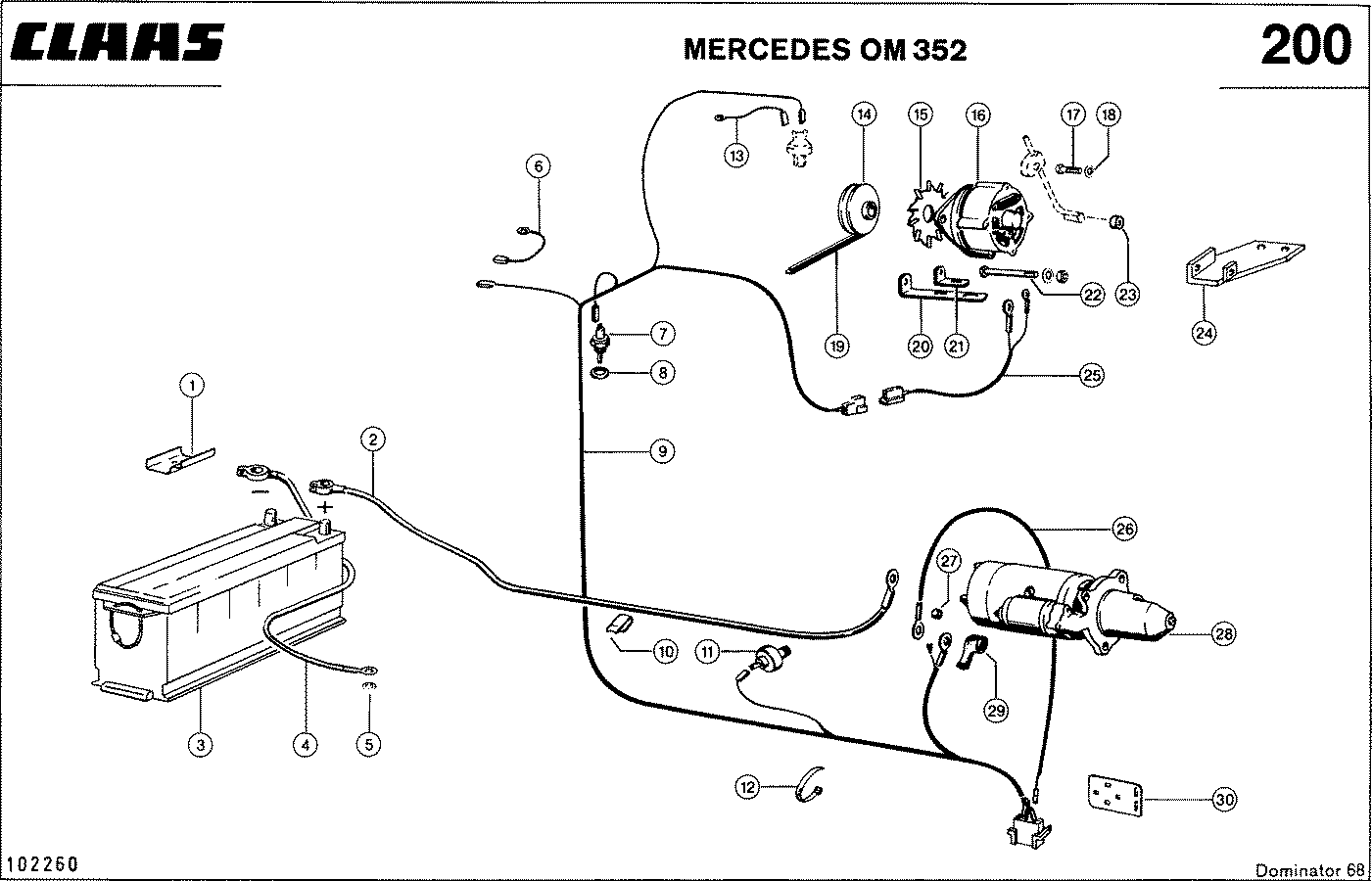 DOMINATOR - MOTORZUBEHOER, MERCEDES OM 352