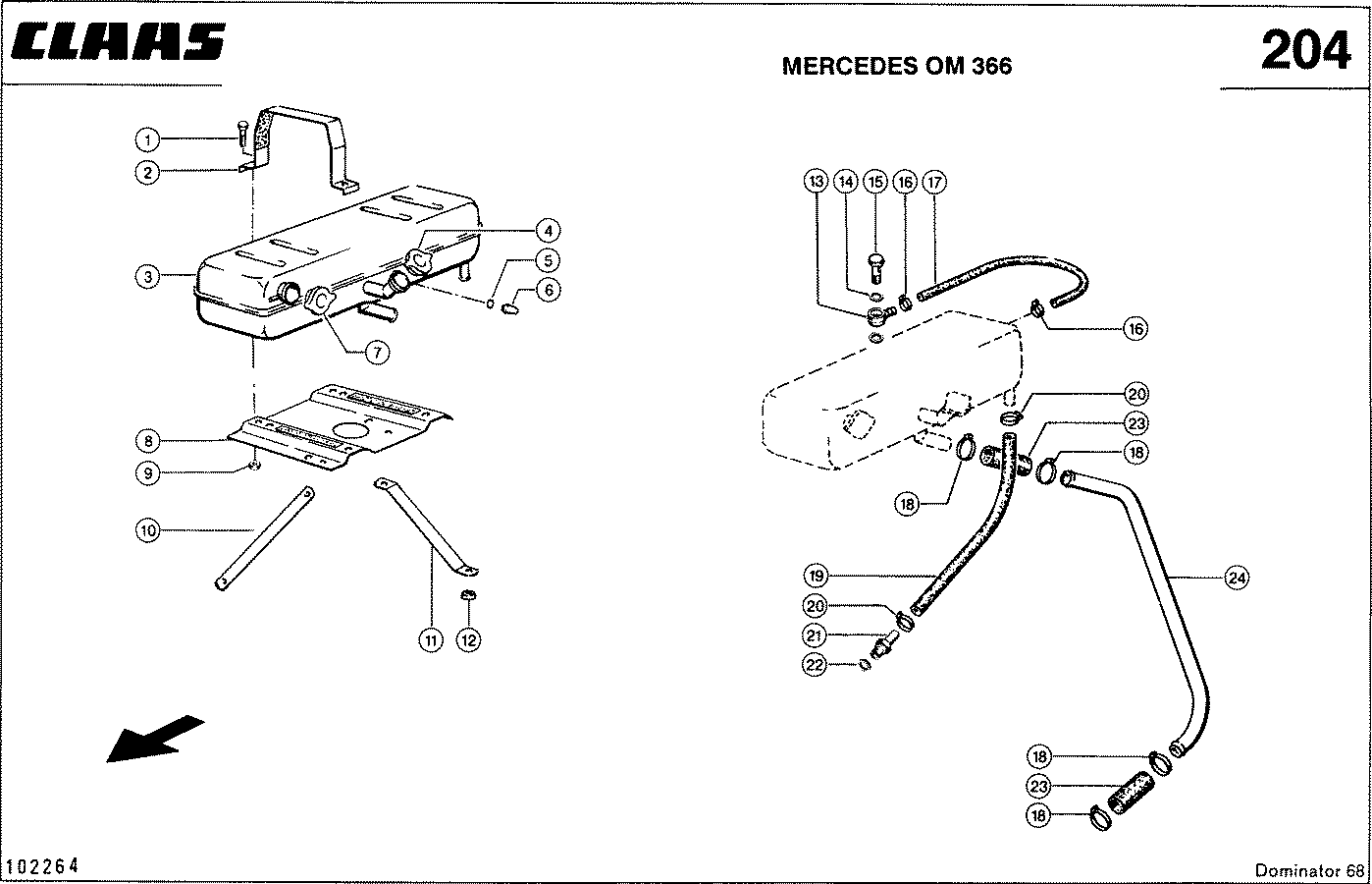 DOMINATOR - MOTORZUBEHOER, MERCEDES OM 366