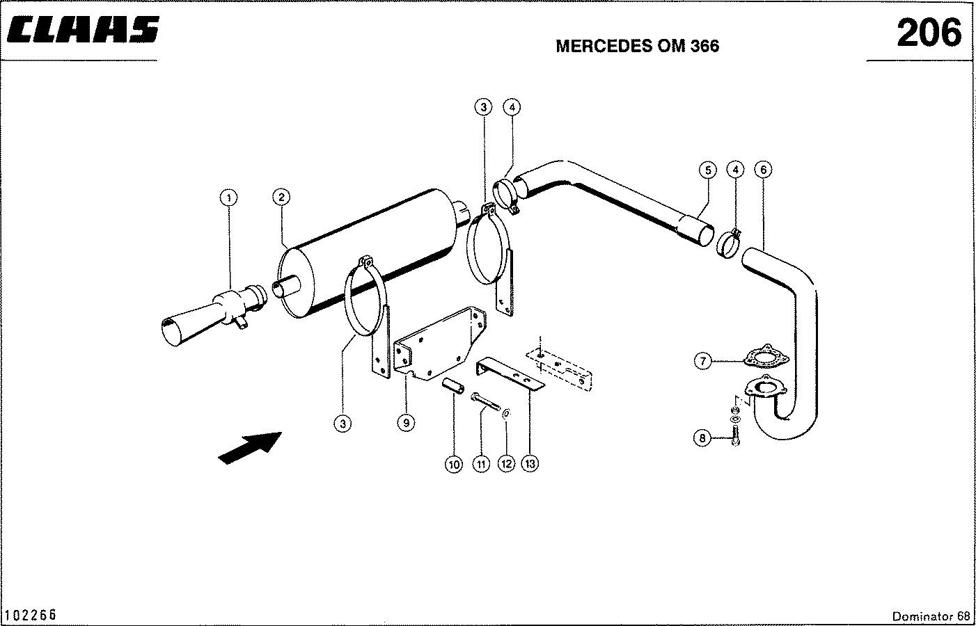 DOMINATOR - MOTORZUBEHOER, MERCEDES OM 366