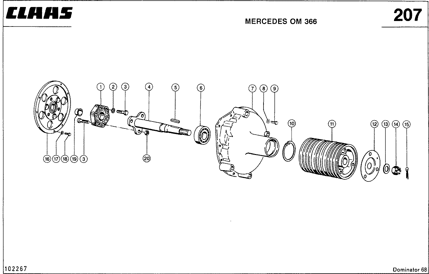DOMINATOR - MOTORZUBEHOER, MERCEDES OM 366