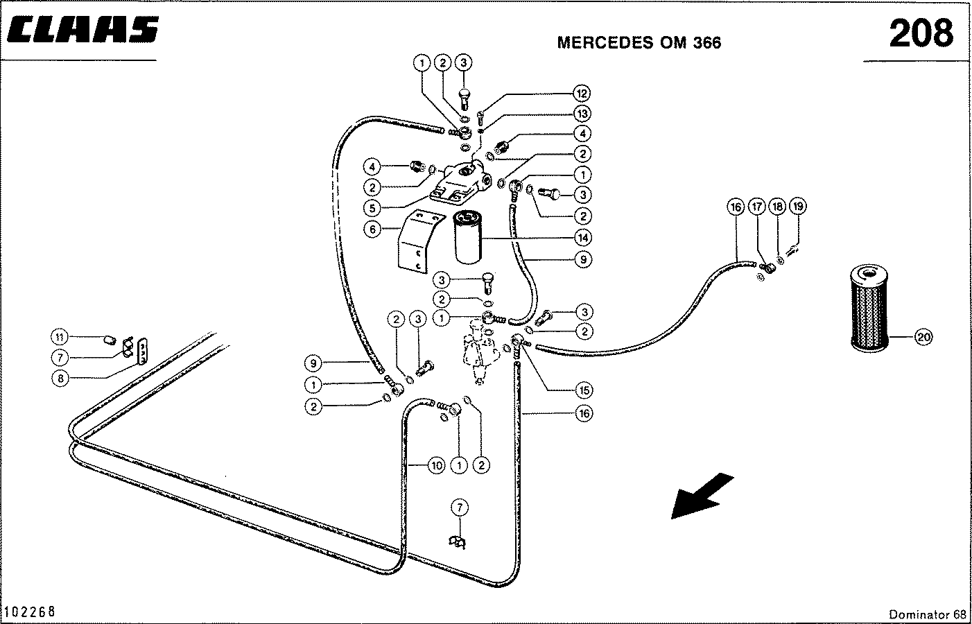 DOMINATOR - MOTORZUBEHOER, MERCEDES OM 366