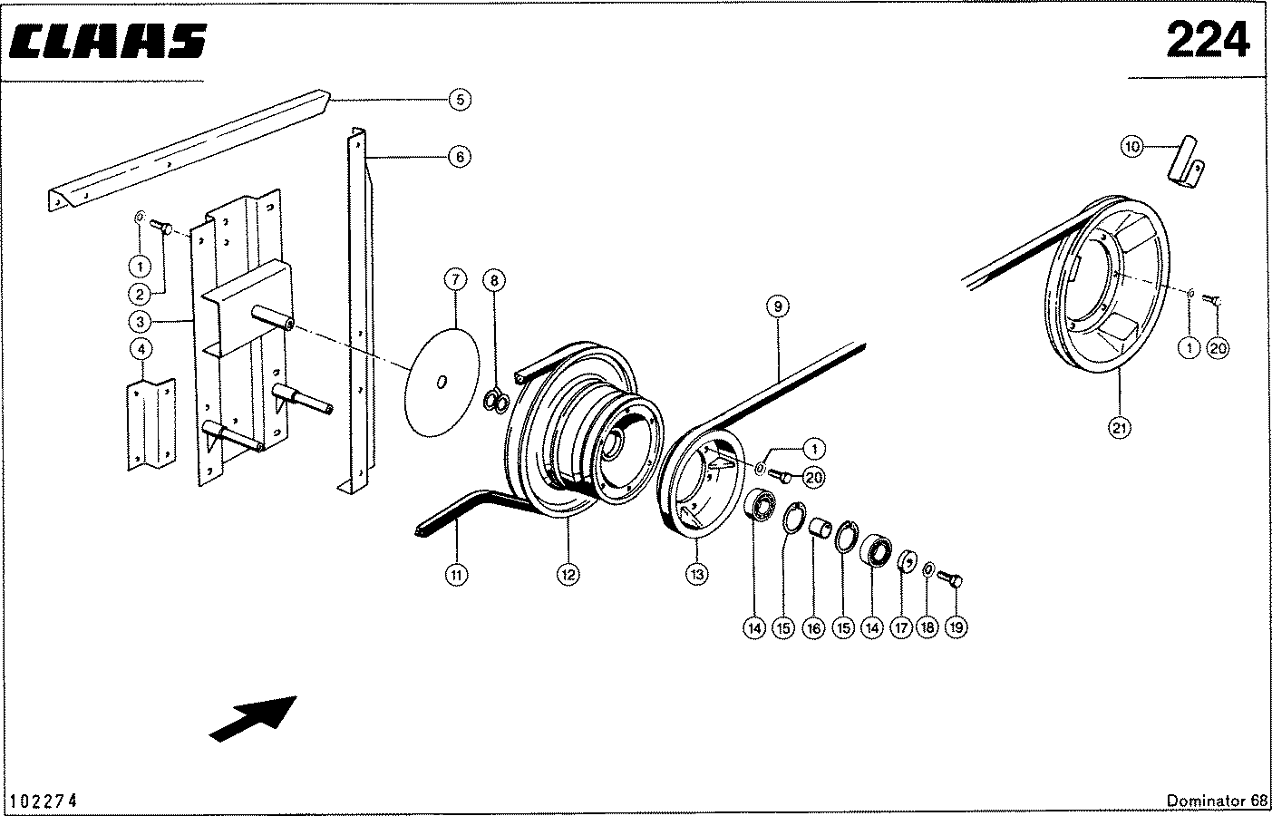 DOMINATOR - STROHHAECKSLER, VAR. 3871
