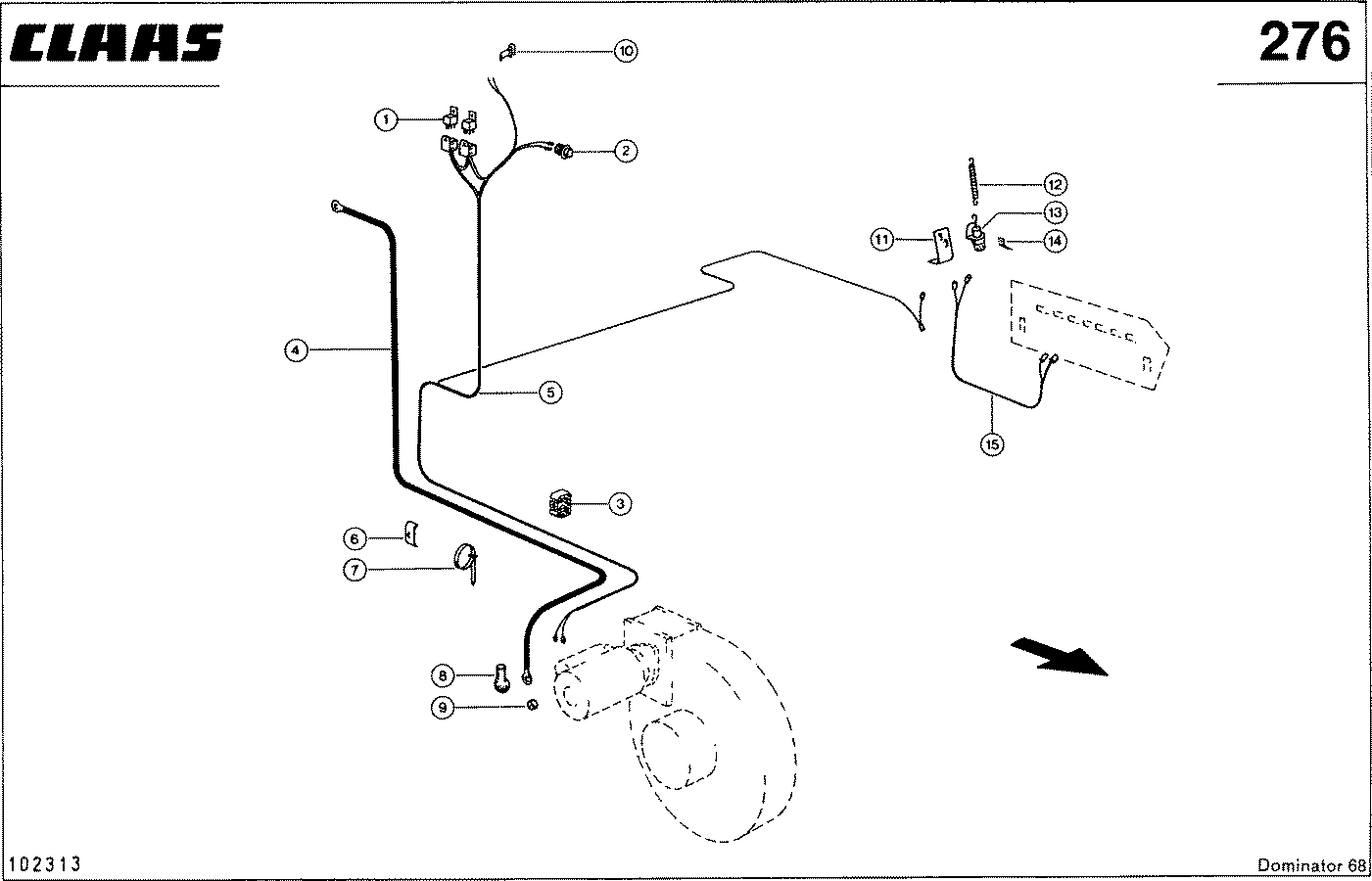 DOMINATOR - SCHNEIDWERK-REVERSIERANTRIEB,VAR. 4290