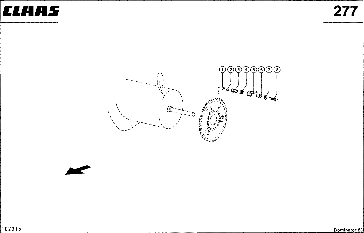 DOMINATOR - SCHNEIDWERK-REVERSIERANTRIEB,VAR. 4290