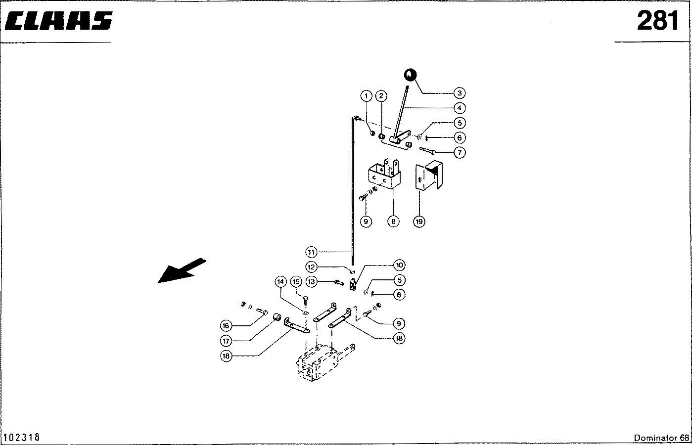 DOMINATOR - HASPEL-HORIZONTALVERSTELLUNG, VAR. 4292