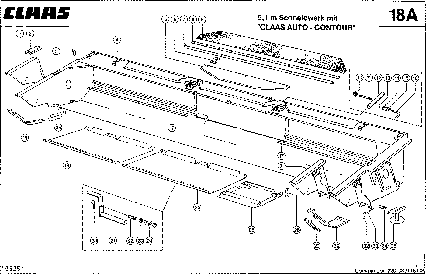 COMMANDOR - 5,1 M КОРОБ ЖАТКИ, ВАР. 9433, 7662