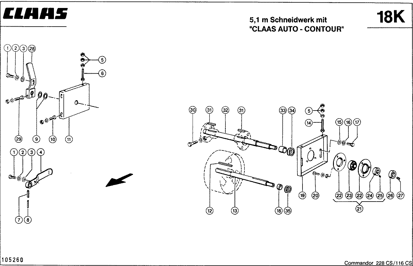 COMMANDOR - EINZUGSTROMMEL - LAGERUNG, VAR. 9433, 7