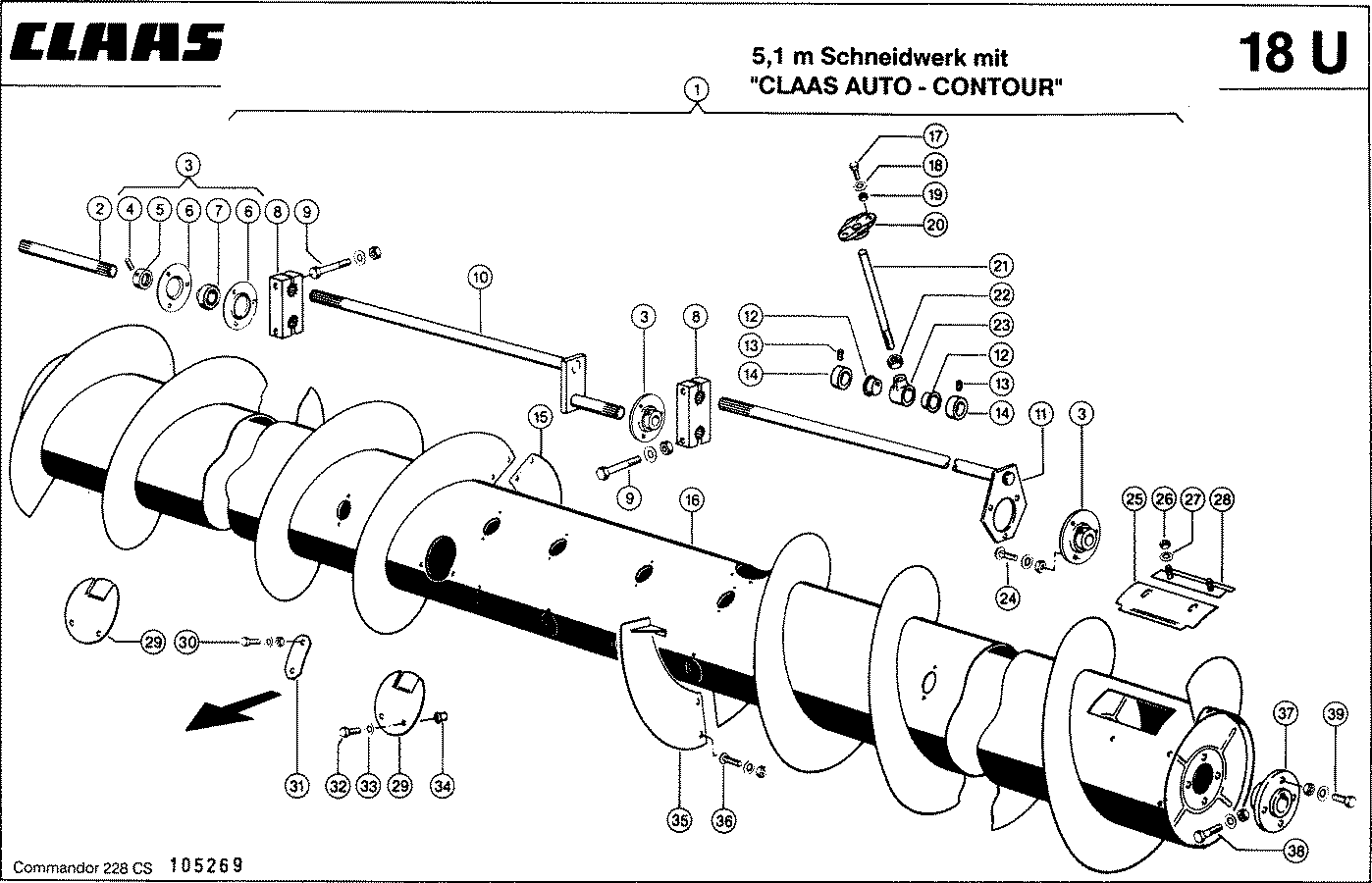 COMMANDOR - MULTIFINGER - EINZUGSTROMMEL 380 MM DURC