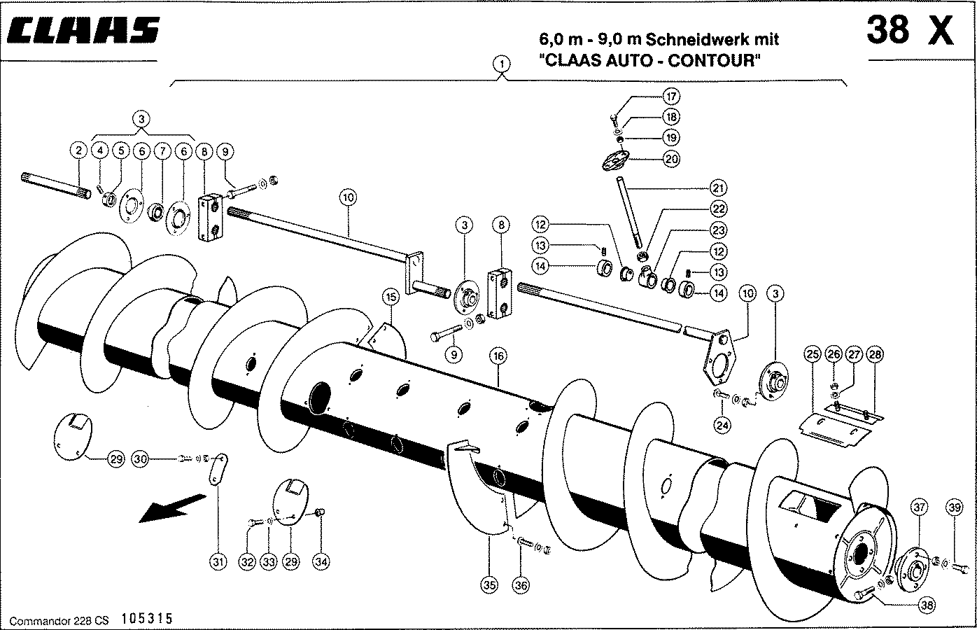 COMMANDOR - MULTIFINGER - EINZUGSTROMMEL 380 MM DUR