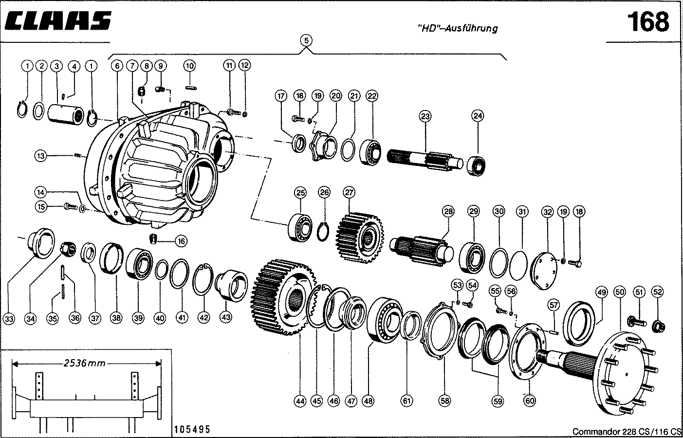 COMMANDOR - БОРТОВОЙ РЕДУКТОР, ВАР. 7734 / 4824, 18 T.