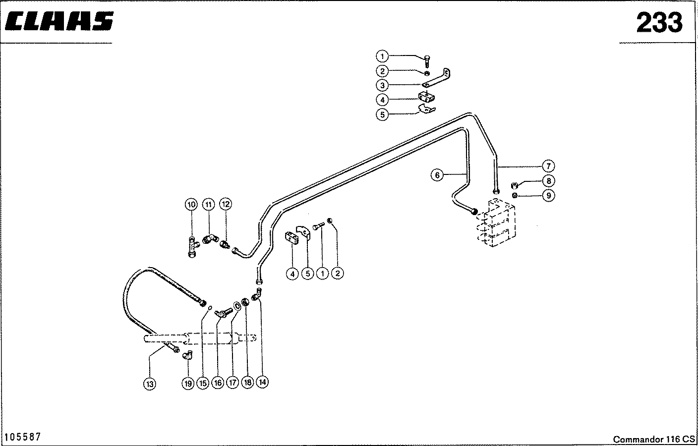COMMANDOR - HYDRAULIKLEITUNGEN, (NIEDERDRUCKHYDRAUL