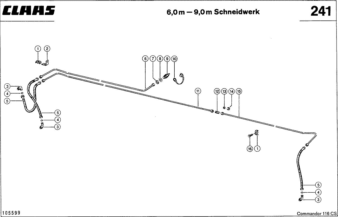COMMANDOR - HYDRAULIKLEITUNGEN, (HASPEL-HOEHENVERST