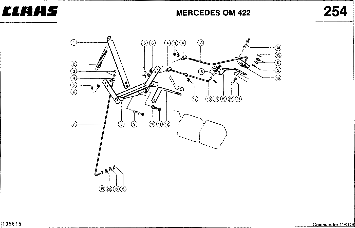 COMMANDOR - MERCEDES OM 422, РЕГУЛИРОВАНИЕ