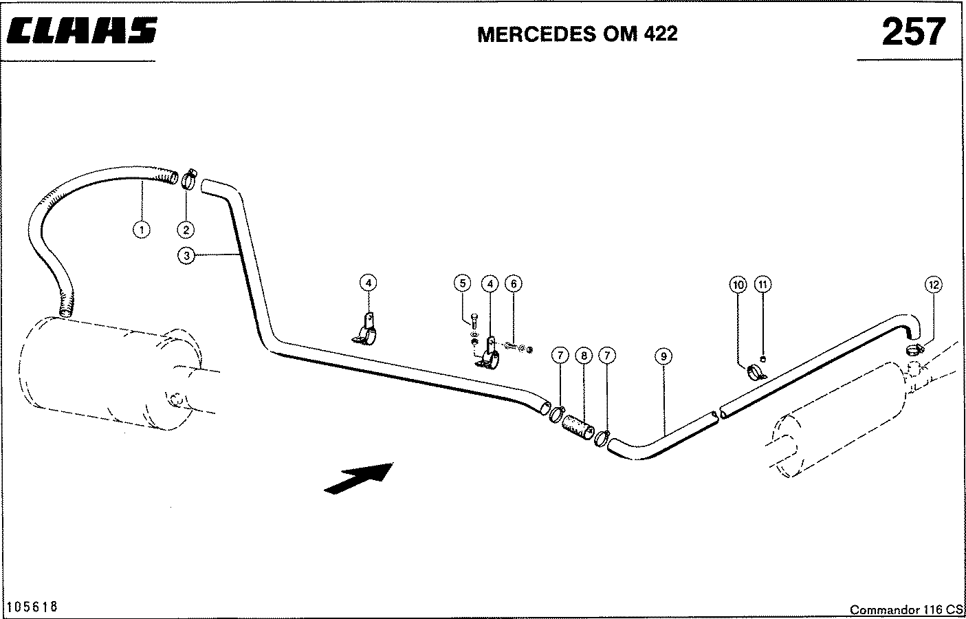 COMMANDOR - MERCEDES OM 422, ВОЗДУШНЫЙ ФИЛЬТР