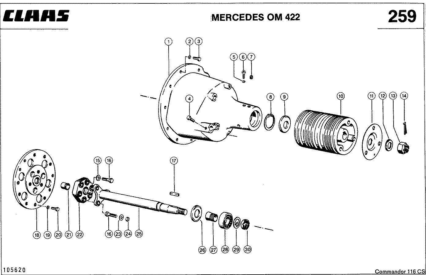 COMMANDOR - MERCEDES OM 422, ОТБОР МОЩНОСТИ