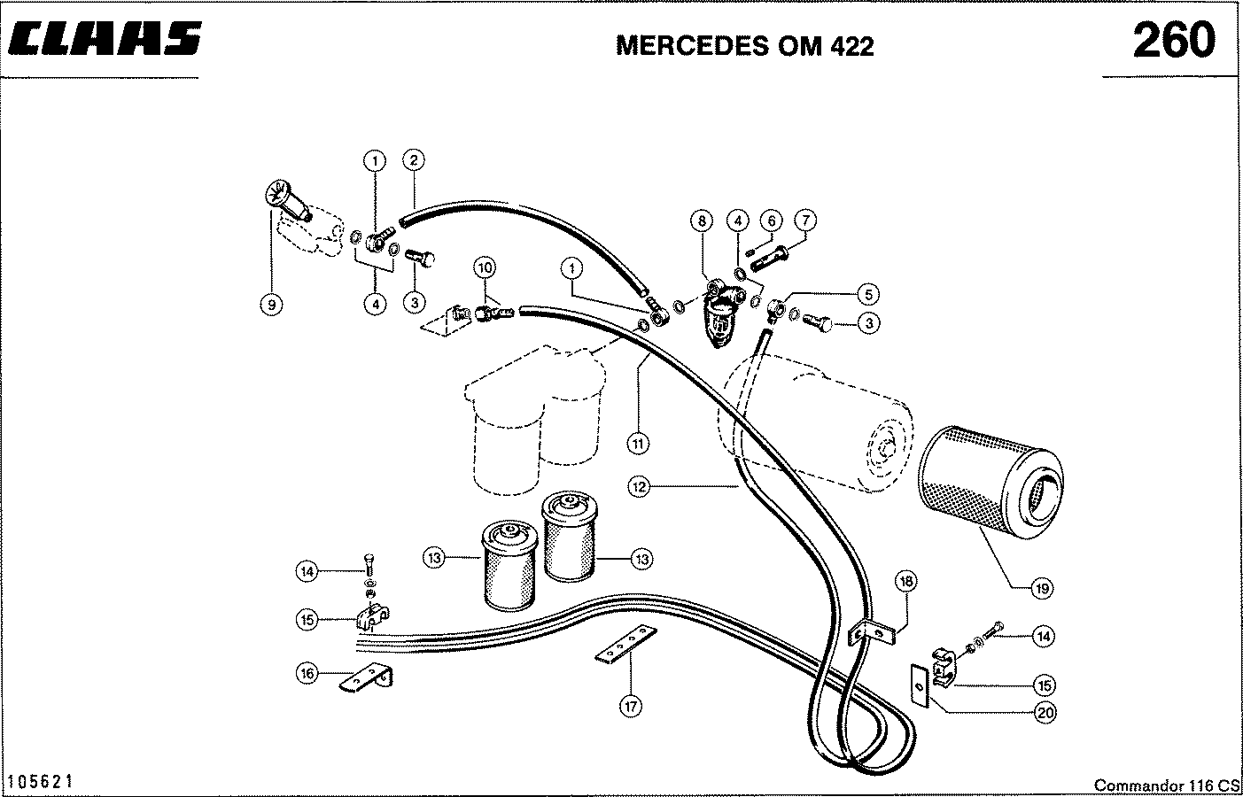 COMMANDOR - MERCEDES OM 422, СИСТЕМА ПИТАНИЯ