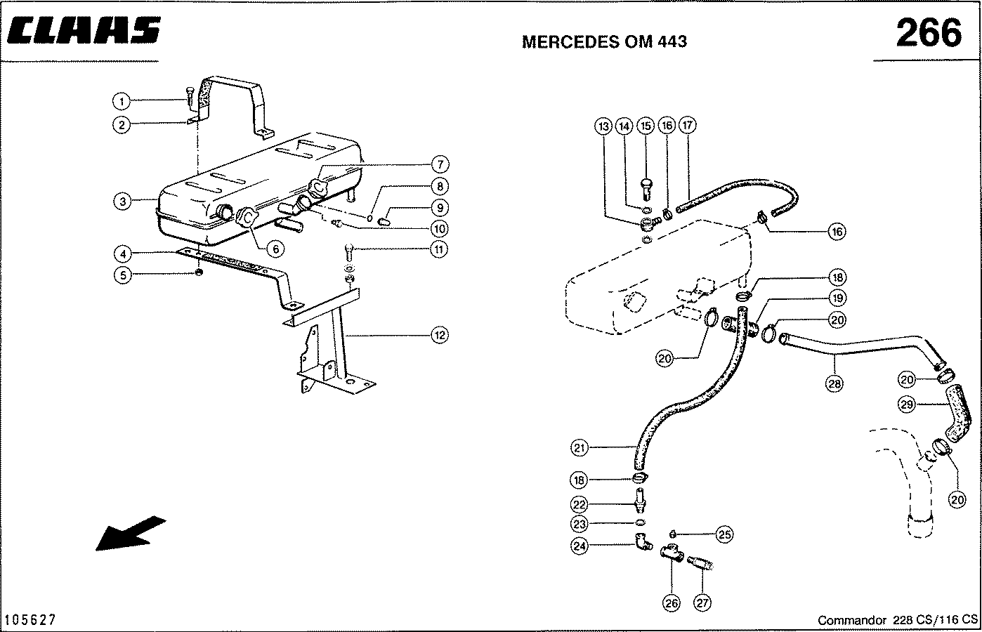 COMMANDOR - MERCEDES OM 443, СИСТЕМА ОХЛАЖДЕНИЯ