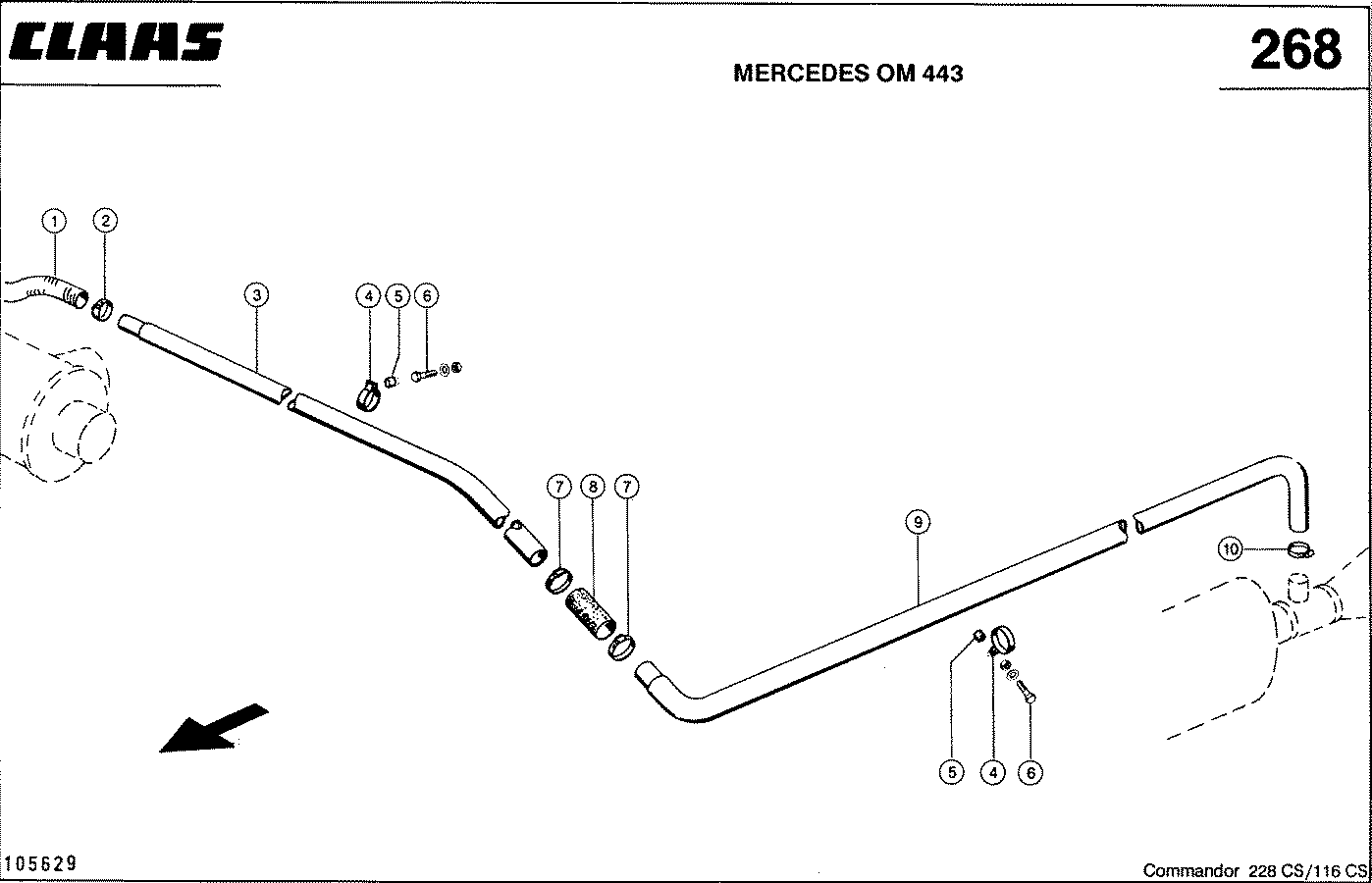 COMMANDOR - MERCEDES OM 443, ВОЗДУШНЫЙ ФИЛЬТР