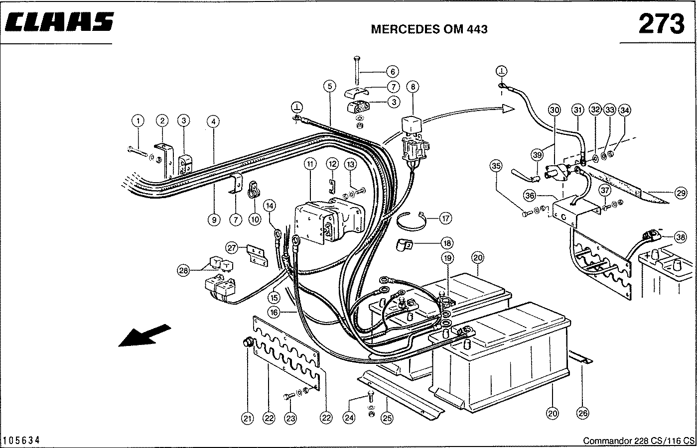 COMMANDOR - MERCEDES OM 443, ЭЛЕКТРИКА ДВИГАТЕЛЯ