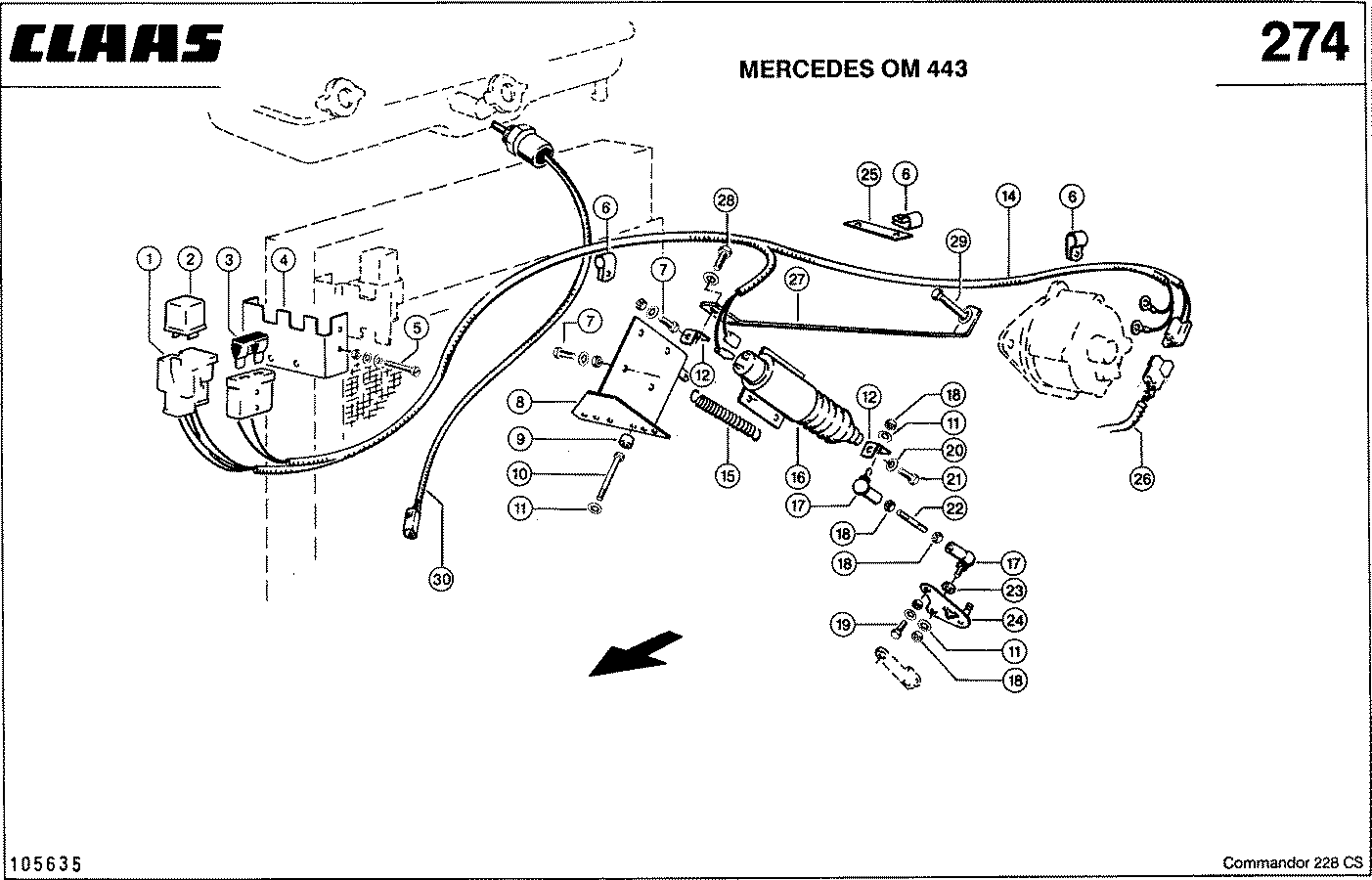 COMMANDOR - MERCEDES OM 443, MOTORWAECHTER, VAR. 9