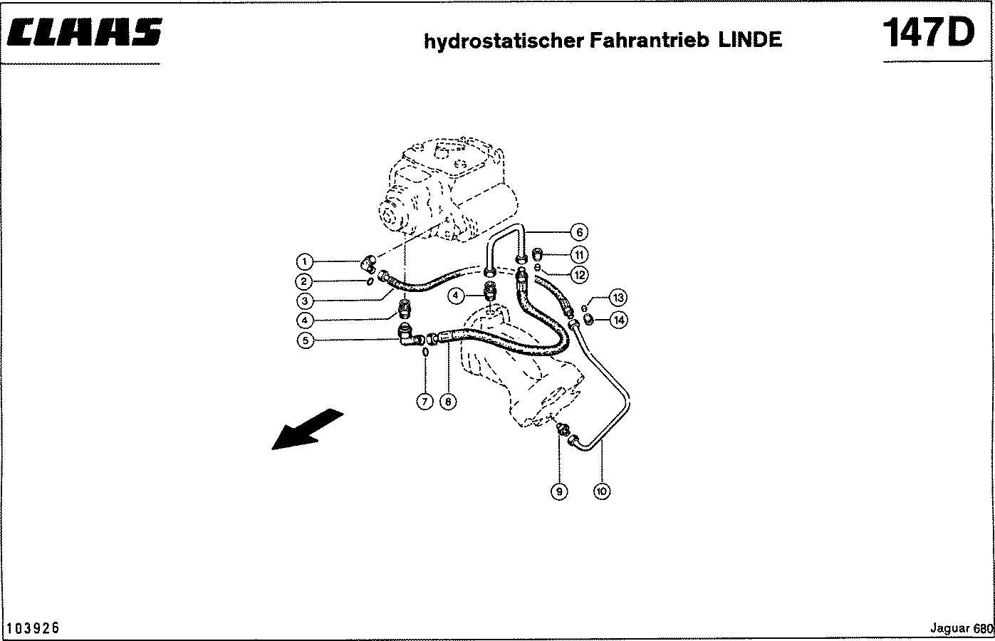 JAGUAR - HYDROSTATISCHER FAHRANTRIEB -LINDE-, VAR. 3937