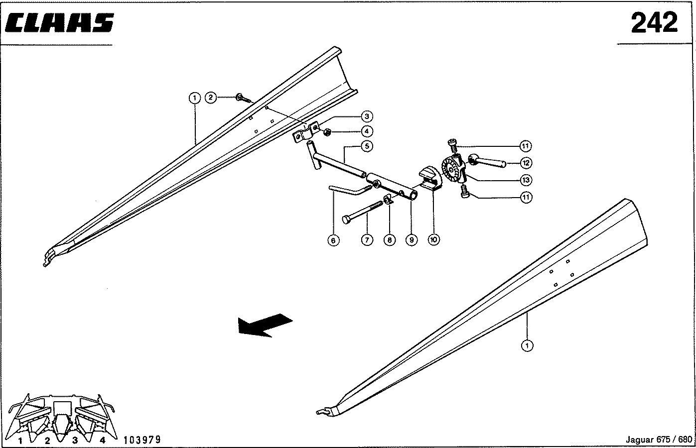 JAGUAR - 4-REIHIGES MAISGEBISS, ABWEISER, VAR. 3965