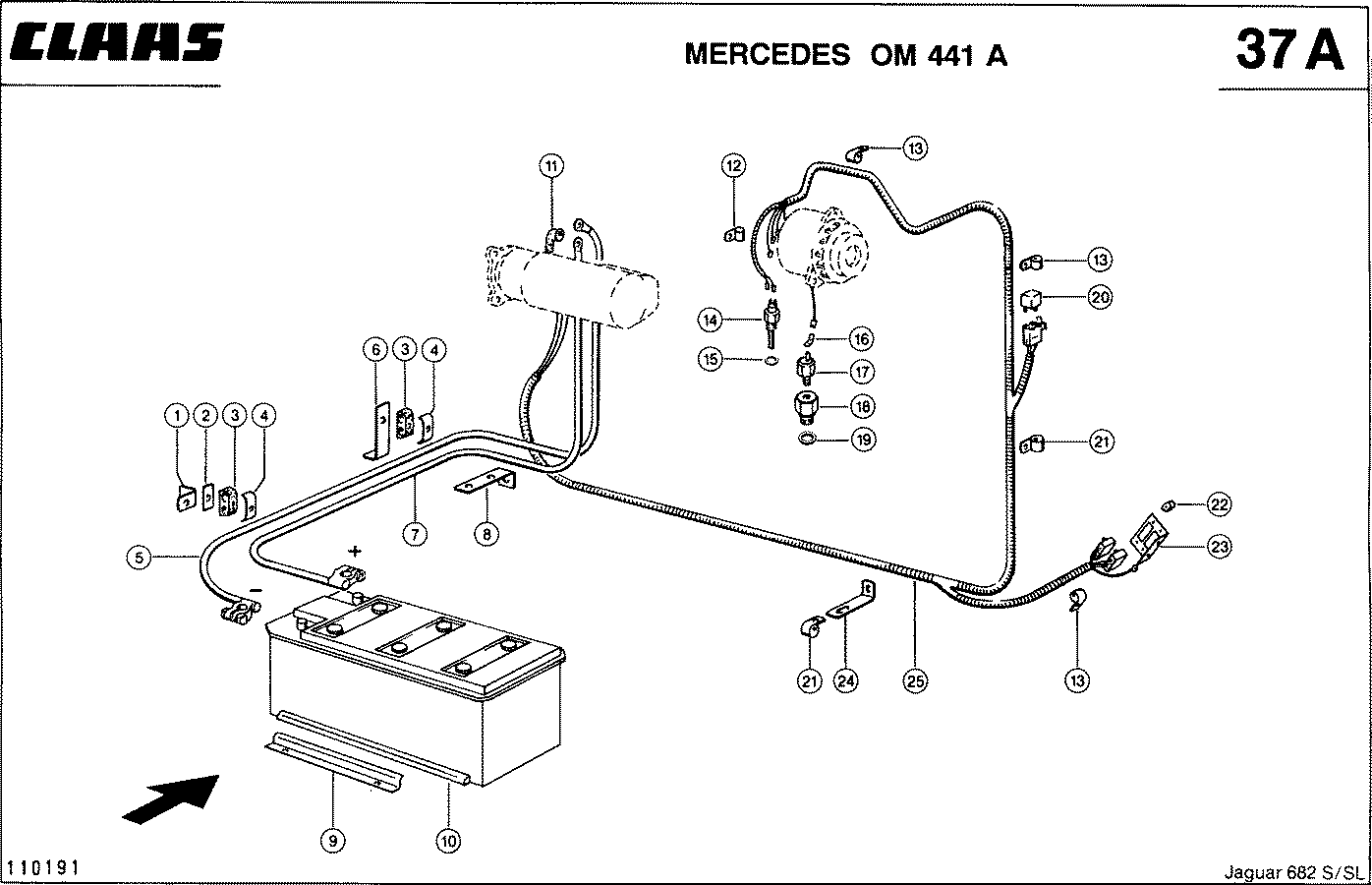 JAGUAR - MOTORELEKTRIK, BEI MERCEDES OM 441 A