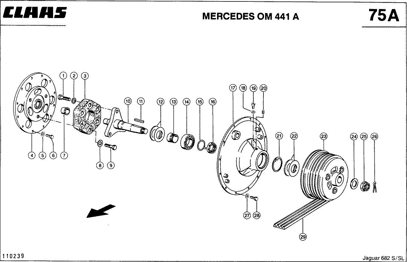 JAGUAR - MOTORABTRIEB, BEI MERCEDES OM 441 A