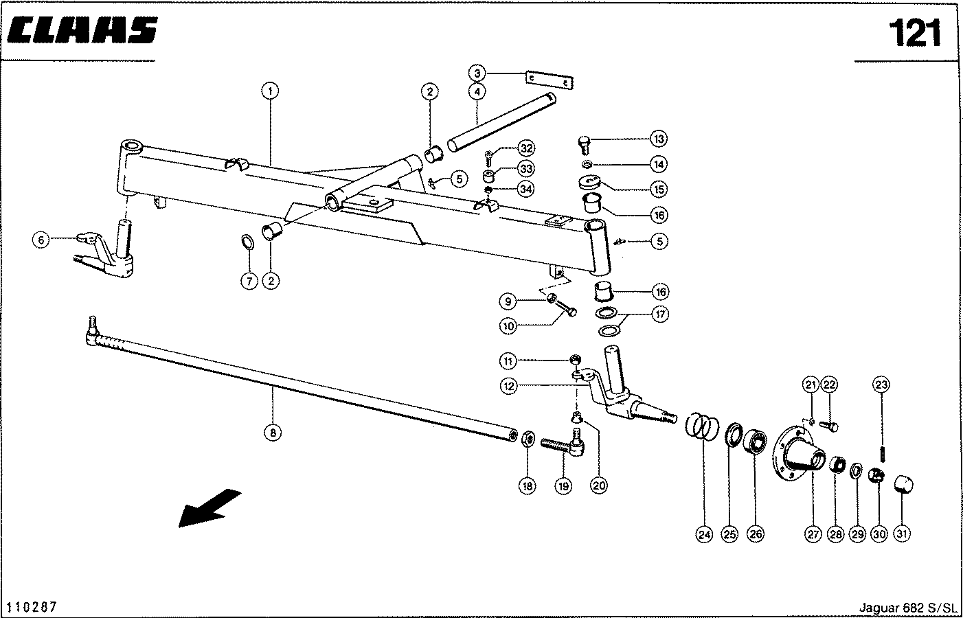 JAGUAR - LENKACHSE, 2,0 M., VAR. 7374