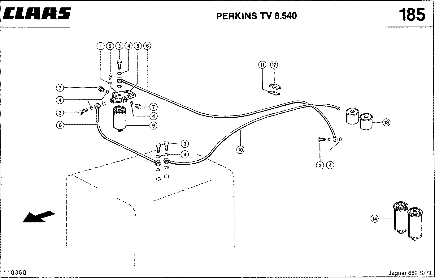 JAGUAR - MOTORZUBEHOER, PERKINS TV 8.540