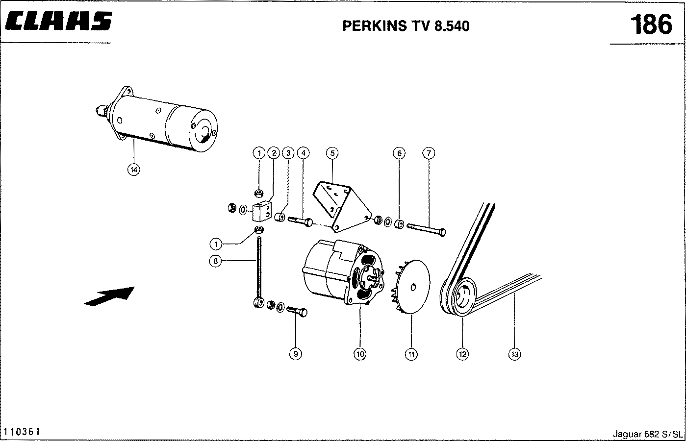 JAGUAR - MOTORZUBEHOER, PERKINS TV 8.540