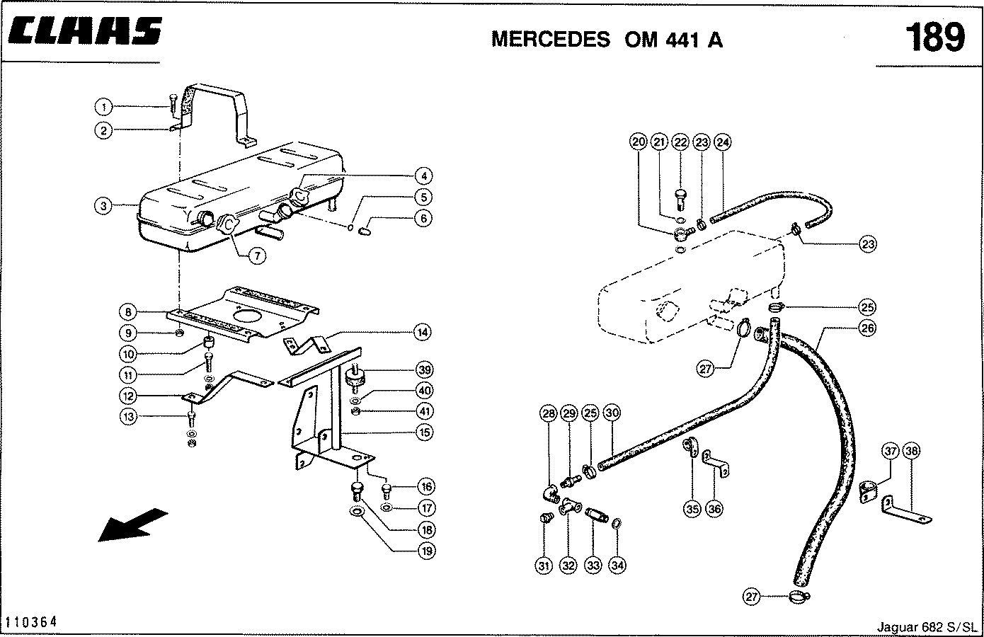 JAGUAR - ПРИНАДЛЕЖНОСТИ ДВИГАТЕЛЯ, MERCEDES OM 441 A