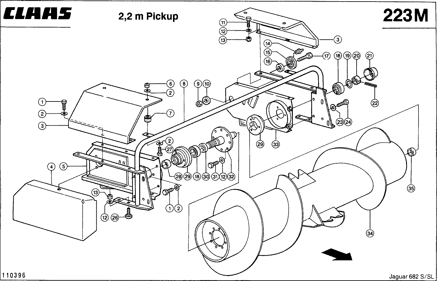 JAGUAR - 2,2 M PICKUP, ZUBRINGERSCHNECKE