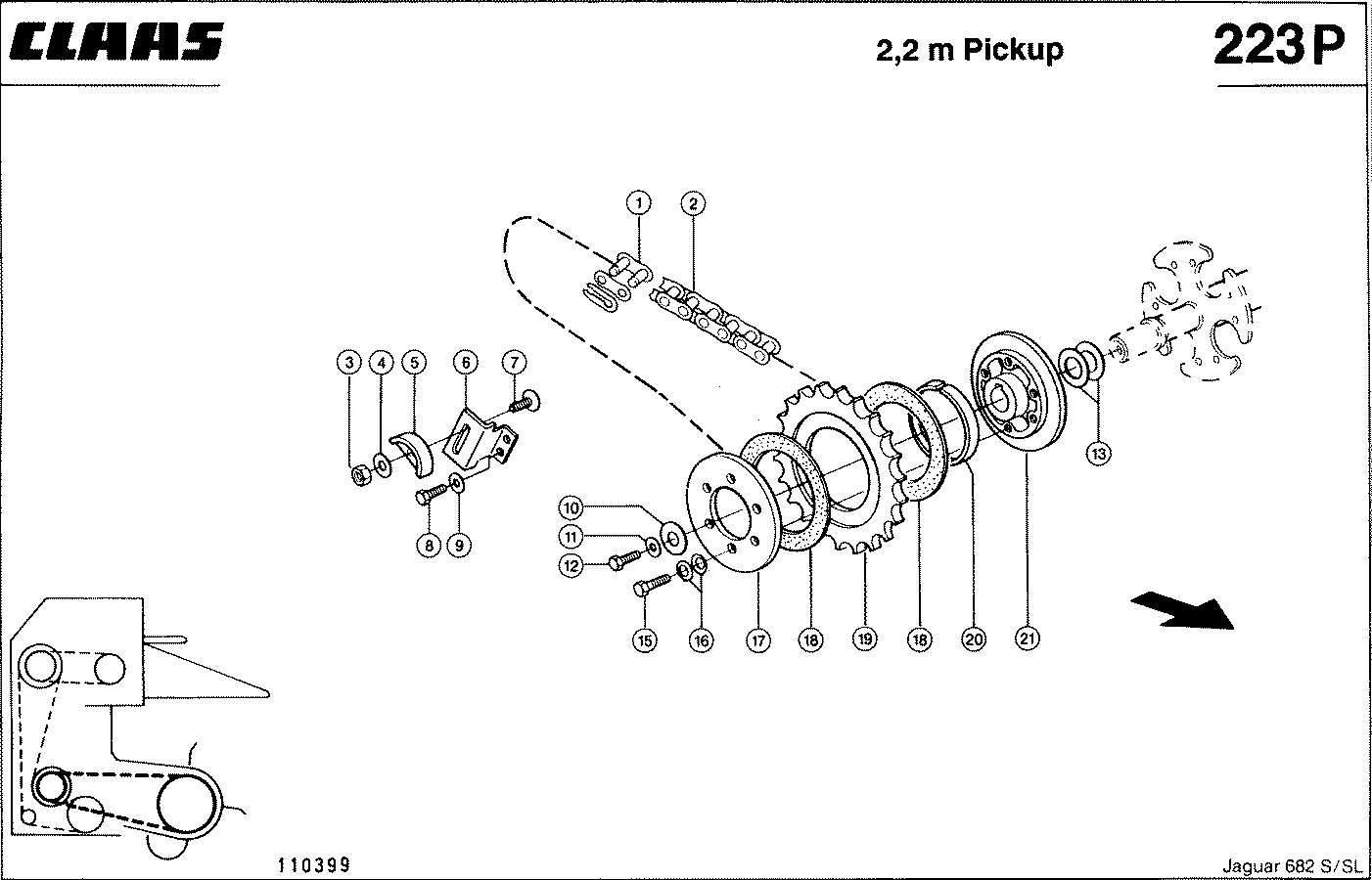 JAGUAR - 2,2 M PICKUP, AUFNEHMERANTRIEB