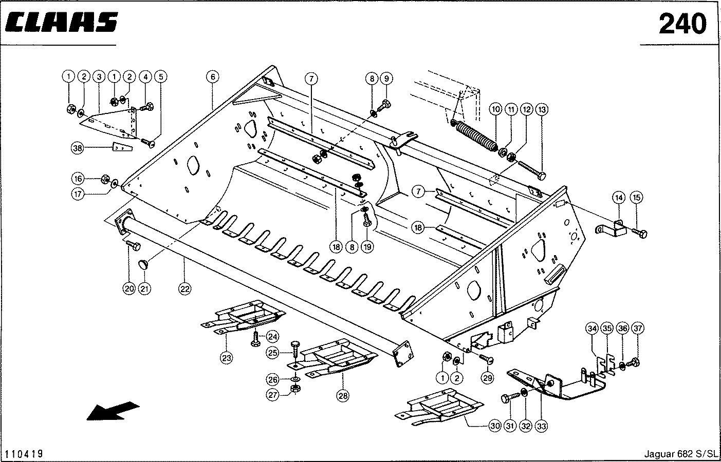 JAGUAR - 3,3 M MAEHVORSATZ, SCHNEIDWANNE, VAR. 4167