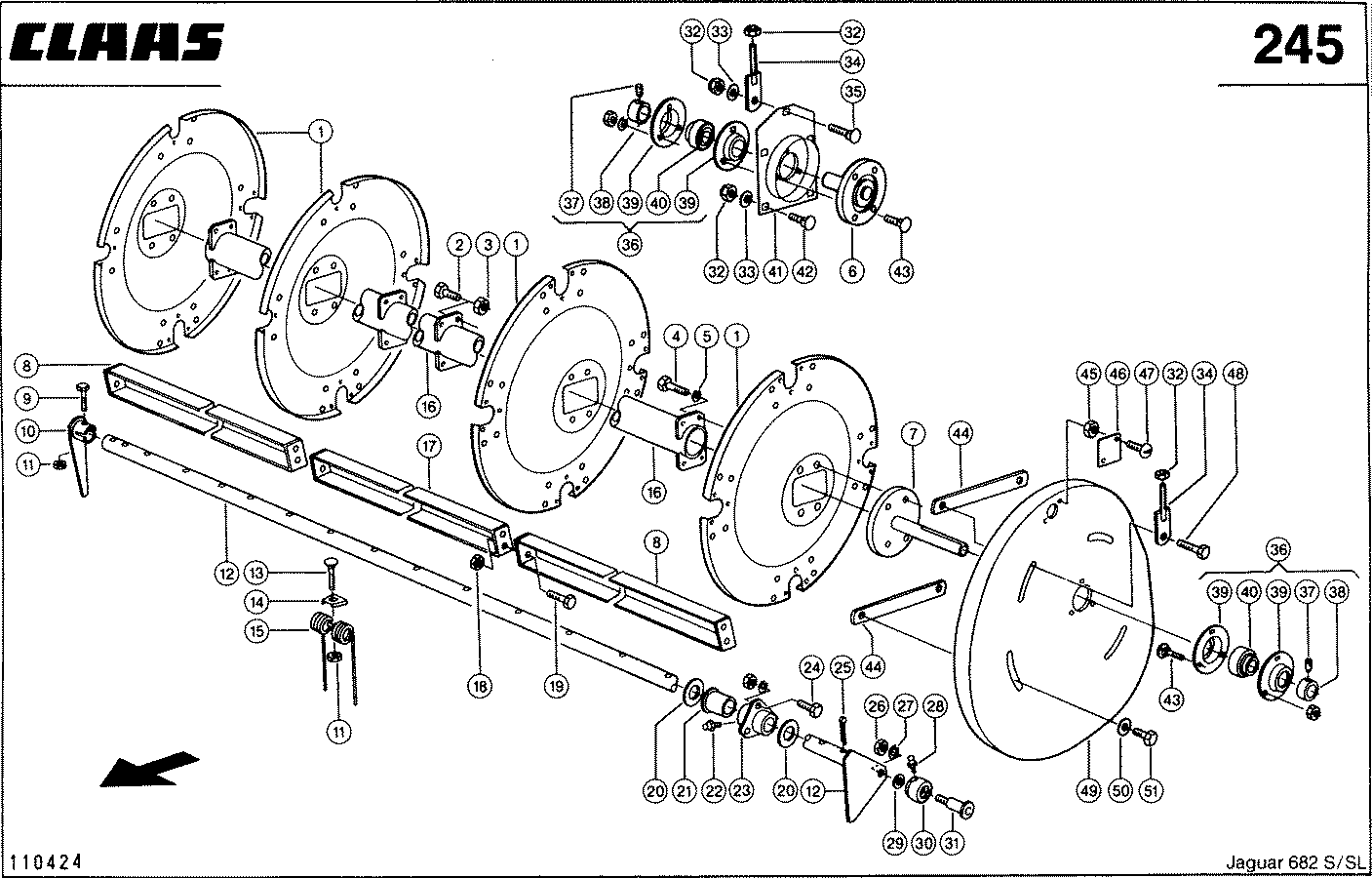 JAGUAR - 3,3 M MAEHVORSATZ, HASPEL, VAR.4167