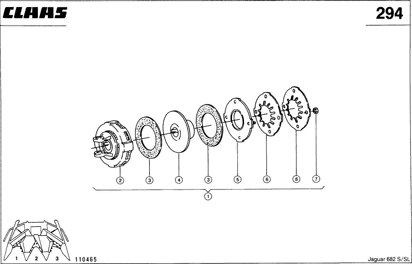 JAGUAR - 3-REIHIGES MAISGEBISS, REIBKUPPLUNG, VAR. 3964